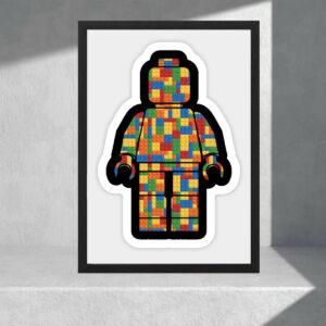 Cuadro Decorativo Videojuegos - Lego 13 - Tamaño A3 30x40