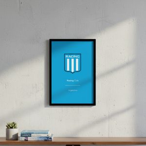 Cuadro Decorativo Futbol - Racing Club 09 - A3 30x40 Cm