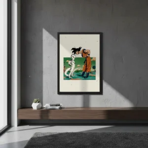 Cuadro Decorativo Dragon Ball Z - Goku Vs Freezer - A3 30x40