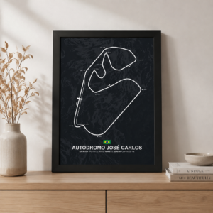 Cuadro Decorativo Formula 1 - Circuito Interlagos - 30x40 Cm