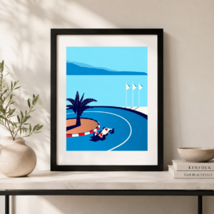 Cuadro Formula 1 - Circuito Monaco - Tamaño A3 30x40