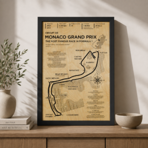 Cuadro Circuito Monaco Retro