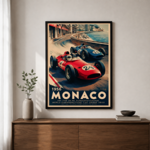 Cuadro F1 - Poster Gp Monaco - A3 30x40 cm