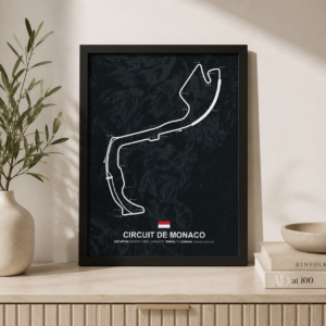 Cuadro Decorativo Formula 1 - Circuito Monaco - A3 30x40 Cm