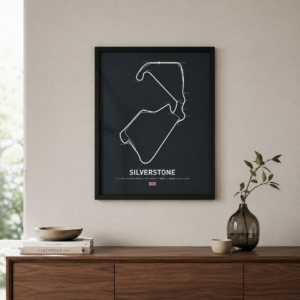 Cuadro F1 - Circuito Silverstone - A3 30x40 cm