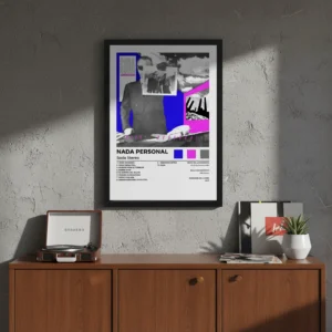 Cuadro Decorativo Soda Stereo - Nada Personal - A3 30x40 Cm