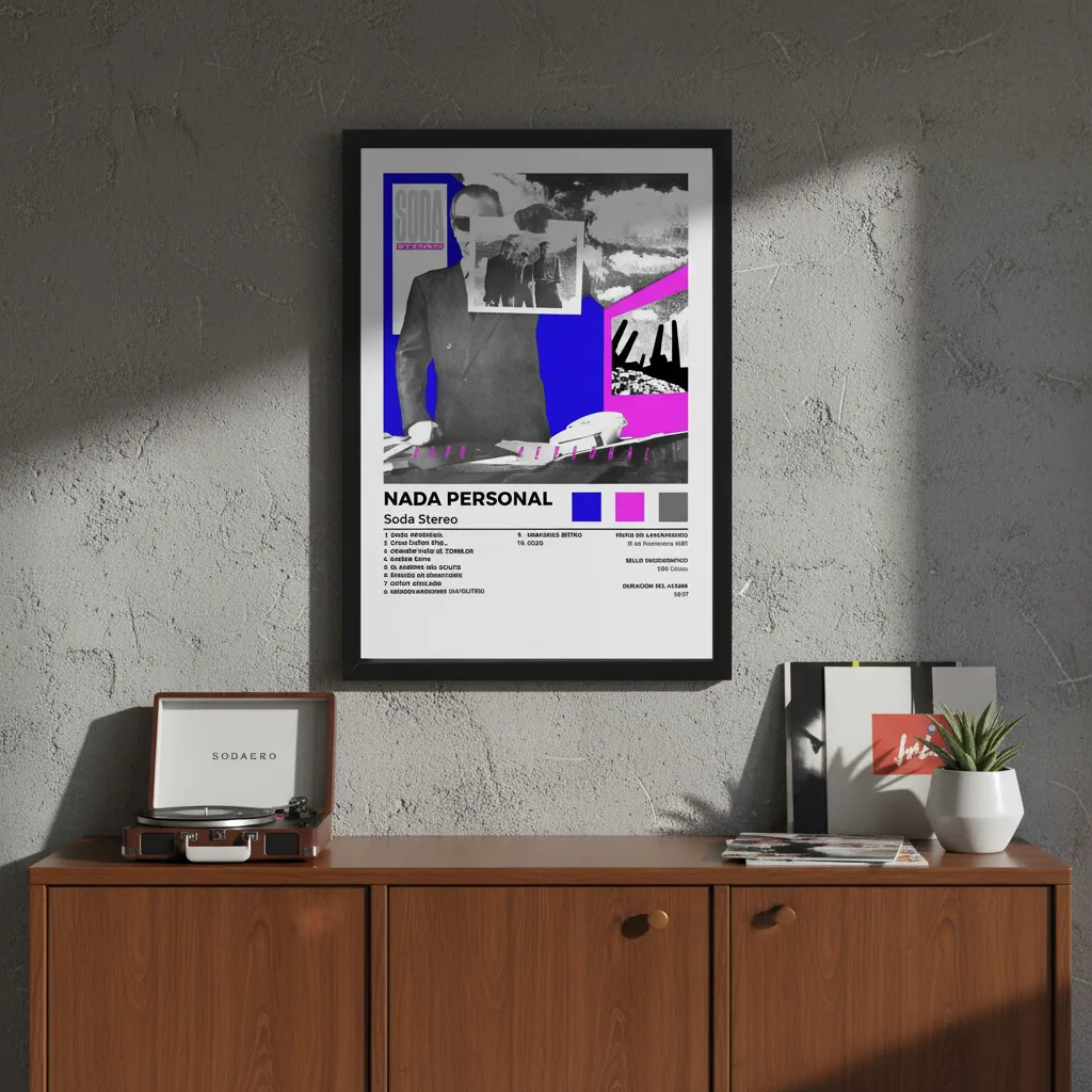 Cuadro Decorativo Soda Stereo - Nada Personal - A3 30x40 Cm