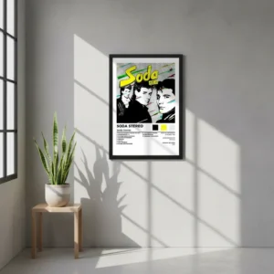 Cuadro Decorativo Soda Stereo - Soda Stereo - A3 30x40 Cm