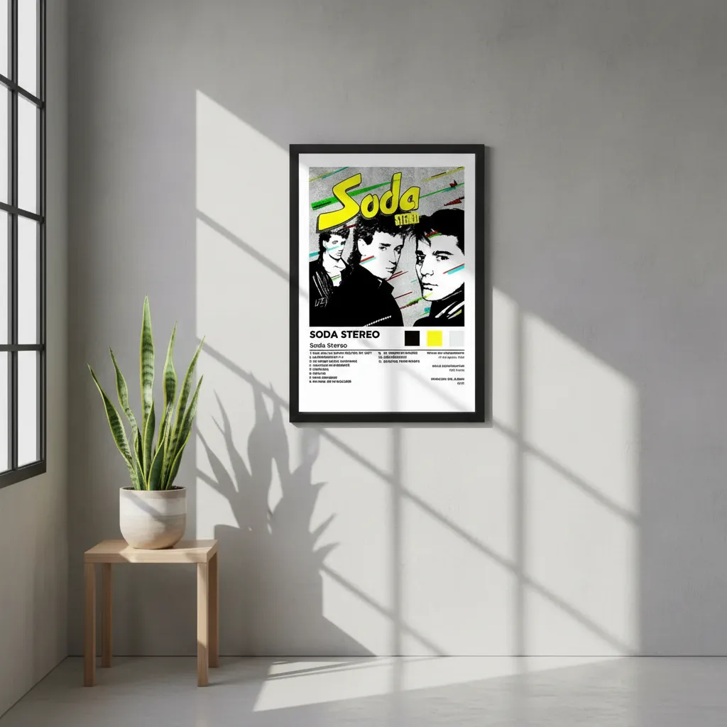 Cuadro Decorativo Soda Stereo - Soda Stereo - A3 30x40 Cm