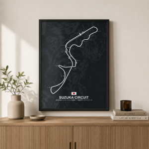 Cuadro F1 - Circuito Suzuka Japon - A3 30x40 cm