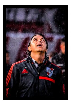 Cuadro Decorativo River Plate - Gallardo 07 - A3 30x40 Cm