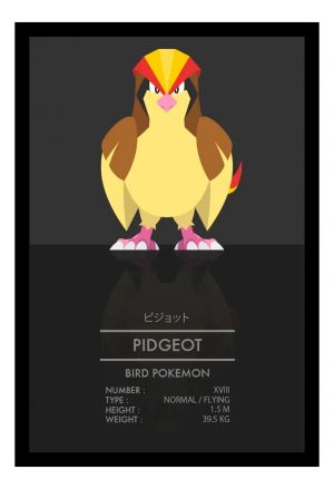 Cuadro Decorativo Anime - Pokemon 82 - A3 30x40 Cm