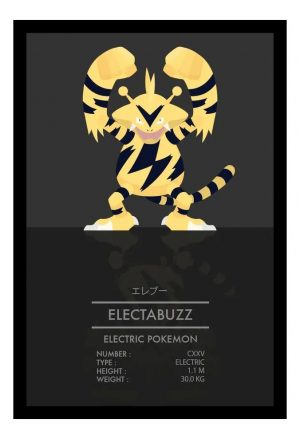 Cuadro Decorativo Anime - Pokemon 32 - A3 30x40 Cm