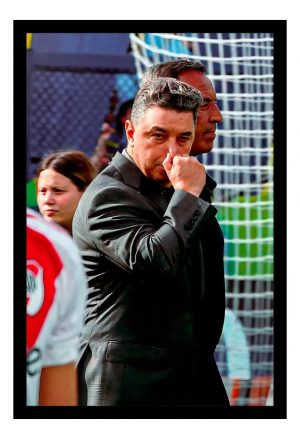 Cuadro Decorativo River Plate - Gallardo 05 - A3 30x40 Cm