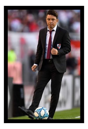 Cuadro Decorativo River Plate - Gallardo 01 - A3 30x40 Cm