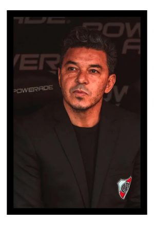 Cuadro Decorativo River Plate - Gallardo 06 - A3 30x40 Cm