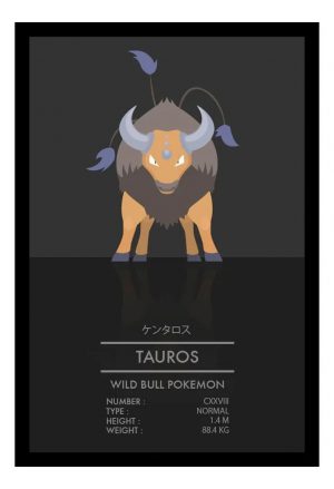 Cuadro Decorativo Anime - Pokemon 37 - A3 30x40 Cm