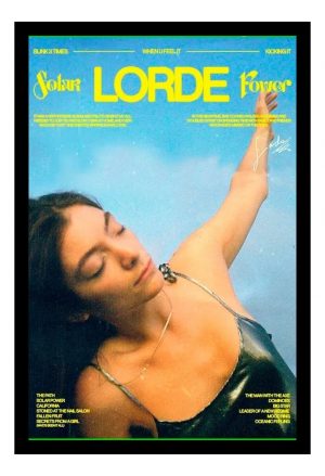 Cuadro Decorativo Musica - Lorde 07 - A3 30x40 Cm