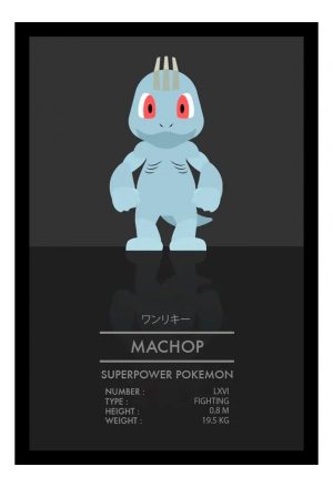 Cuadro Decorativo Anime - Pokemon 65 - A3 30x40 Cm