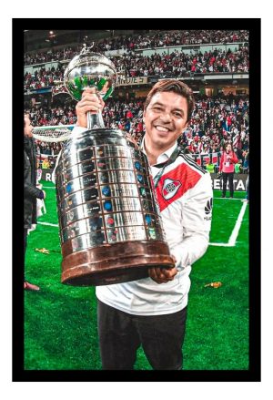 Cuadro Decorativo River Plate - Gallardo 08 - A3 30x40 Cm