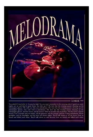 Cuadro Decorativo Musica - Lorde 05 - A3 30x40 Cm
