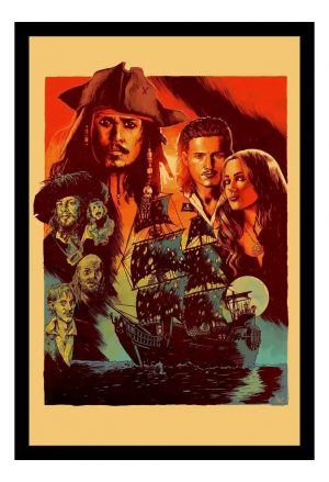 Cuadro Decorativo Cine - Piratas Del Caribe 01 - A3 30x40 Cm