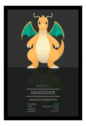 Cuadro Decorativo Anime - Pokemon 34 - A3 30x40 Cm