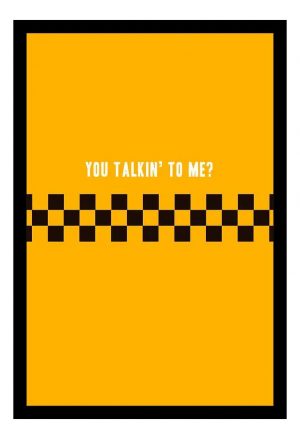 Cuadro Decorativo Cine - Taxi Driver 01 - A3 30x40 Cm