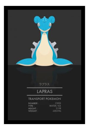 Cuadro Decorativo Anime - Pokemon 56 - A3 30x40 Cm