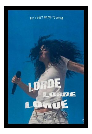Cuadro Decorativo Musica - Lorde 16 - A3 30x40 Cm