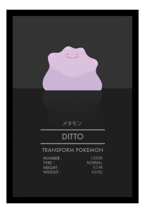 Cuadro Decorativo Anime - Pokemon 58 - A3 30x40 Cm