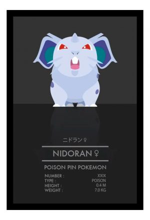 Cuadro Decorativo Anime - Pokemon 31 - A3 30x40 Cm