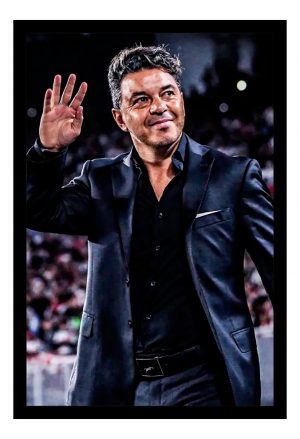 Cuadro Decorativo River Plate - Gallardo 03 - A3 30x40 Cm