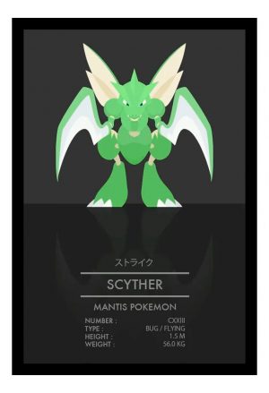Cuadro Decorativo Anime - Pokemon 62 - A3 30x40 Cm