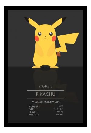 Cuadro Decorativo Anime - Pokemon 27 - A3 30x40 Cm