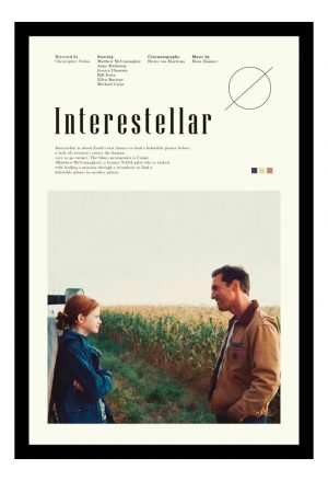 Cuadro Decorativo Cine - Interstellar 15 - A3 30x40 Cm