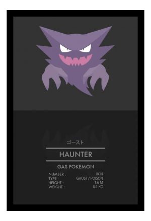 Cuadro Decorativo Anime - Pokemon 68 - A3 30x40 Cm