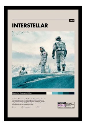 Cuadro Decorativo Cine - Interstellar 11 - A3 30x40 Cm
