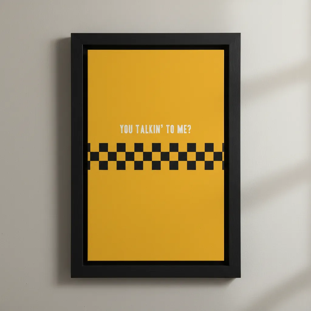 Cuadro Decorativo Cine - Taxi Driver 01 - A3 30x40 Cm