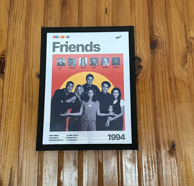 Cuadro de la serie Friends enmarcado - Opinión de cliente