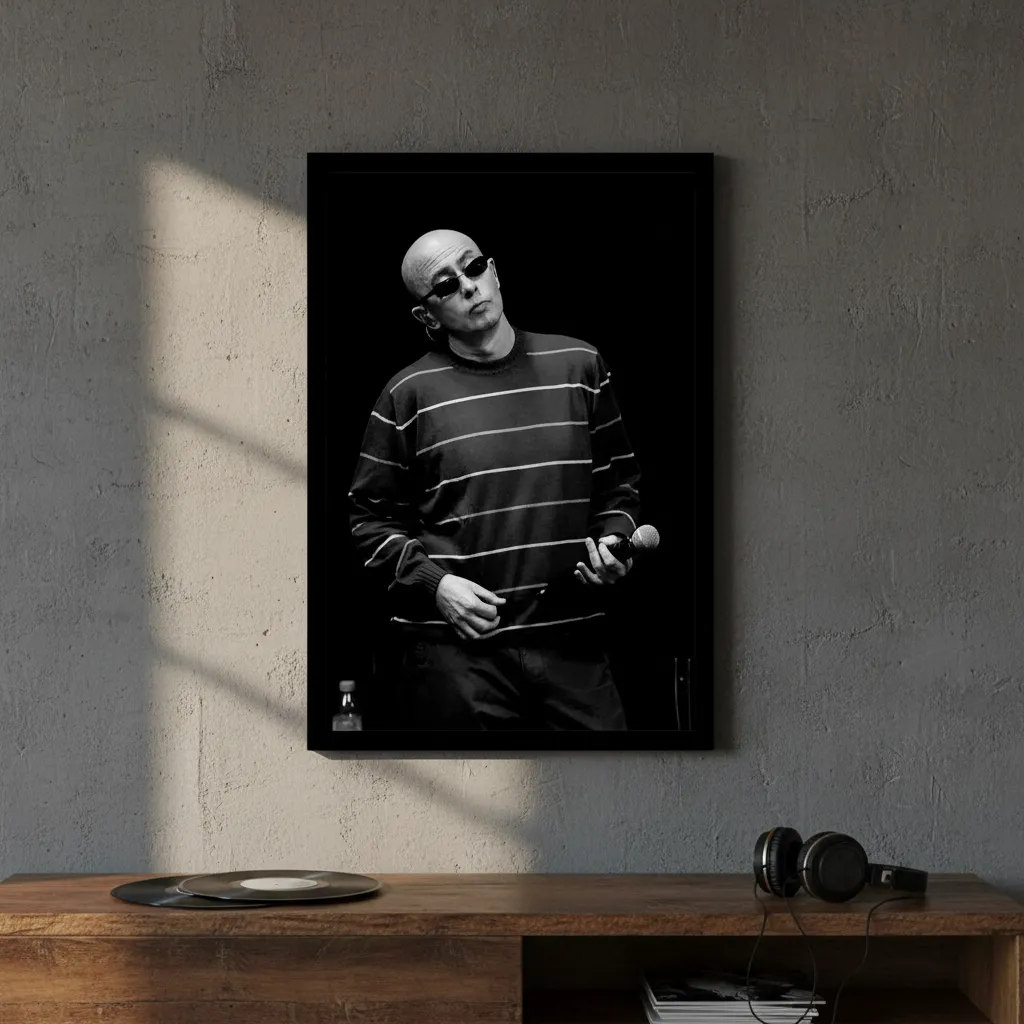 Cuadro Decorativo Musica - Indio Solari 01 - A3 30x40