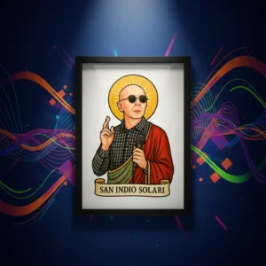 Cuadro Decorativo Musica - Indio Solari 03 - A3 30x40