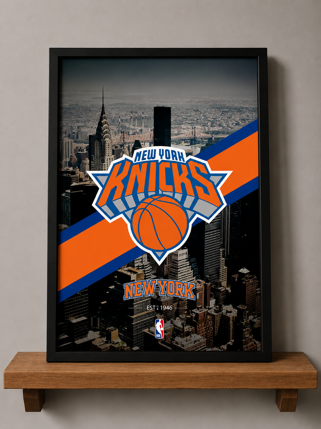 Cuadro Decorativo NBA - New York Knicks 05 - A3 30x40 Cm