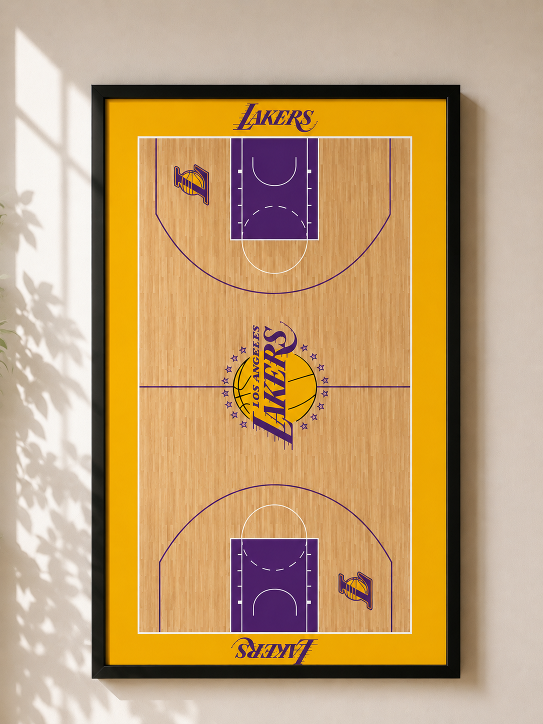 Cuadro Decorativo NBA - LA Lakers 02 - A3 30x40 Cm