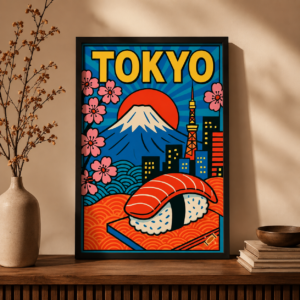 Cuadro Decorativo Arte oriental 01 - A3 30x40 cm