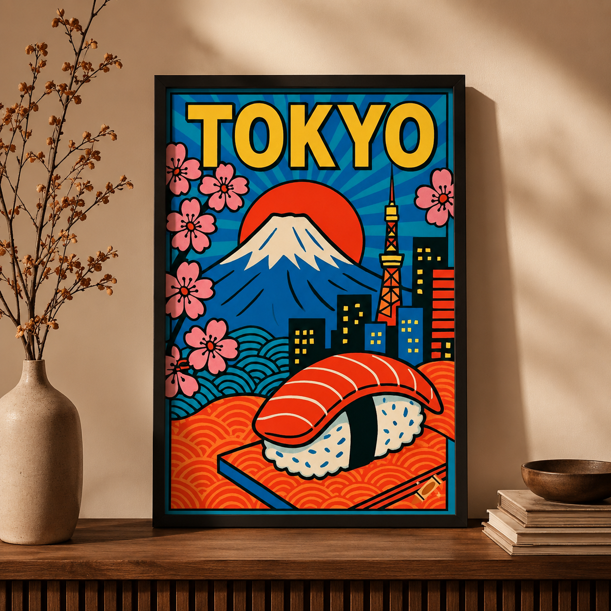 Cuadro Decorativo Arte oriental 01 - A3 30x40 cm