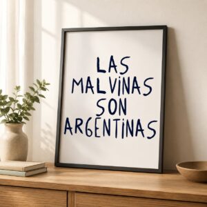 Cuadro Malvinas Argentinas Mundial 2026 - A3 30x40 Cm