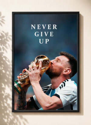 Cuadro motivacional Lionel Messi 10 - Tamaño A3 30x40 Cm