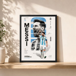 Cuadro Lionel Messi - Mundial 2026 01 - A3 30x40 Cm