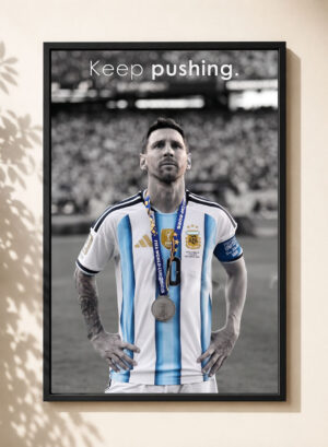 Cuadro motivacional Lionel Messi 09 - Tamaño A3 30x40 Cm